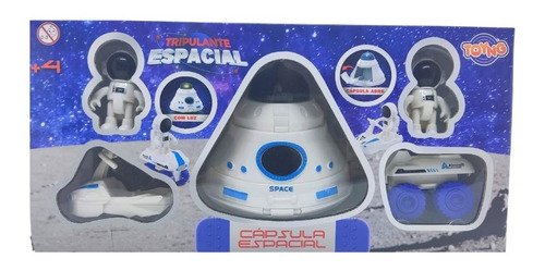 Imagem 8 de 8 de Combo Cápsula Espacial C/ Luz + 2 Veículos + 2 Astronautas