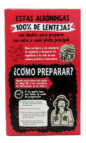 Imagen 1 de 1 de Bolitas De Lenteja Sabor Barbacoa X 200 Gr - Mole