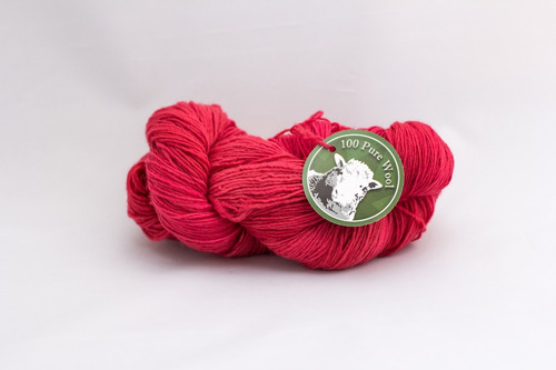 Ovillos De Lana Merino Grosor Fino Color Jester Red