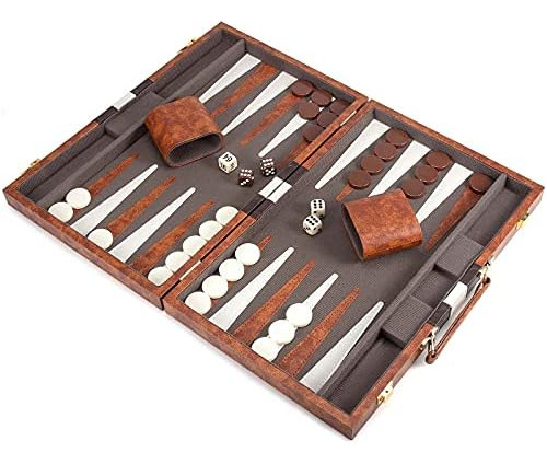 Amerous Backgammon Set, Juego De Mesa Clásico De 15 Pulgadas