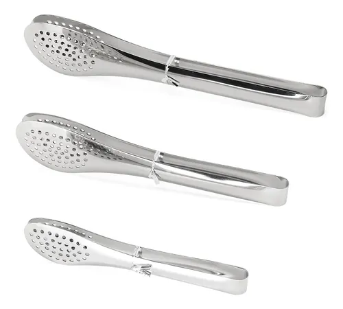 Pinzas De Cocina De Acero Inoxidable Para Ensaladas, Pinzas