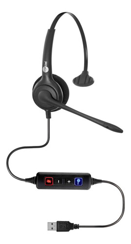 Fone de ouvido over-ear gamer Top Use Premium FP 350 USB com luz LED