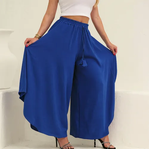 Calça Feminina Pantalona Godê Pantacourt Duna Larga