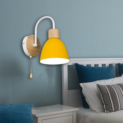 Lámpara De Pared Moderna, Accesorio De Amarillo