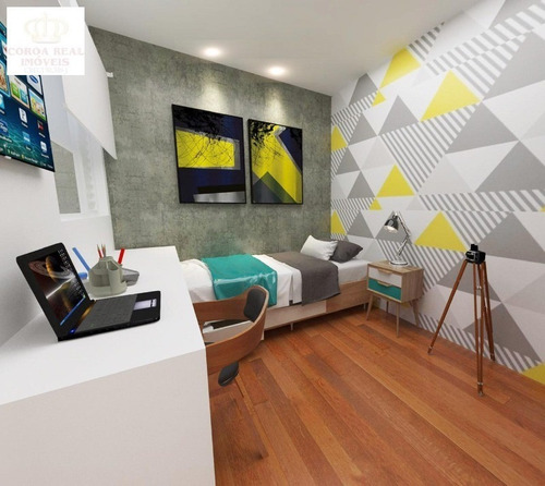 Imagem 9 de 13 de Área 40,00 M²/ 02 Dorms / 01 Sala / 01 Cozinha/01 Banheiro /01 Área De Serviço/ 01 Vaga De Garagem - Ap00098 - 34004465