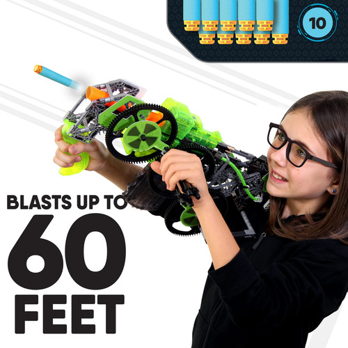 Juguete De Construcción K'nex Cyber-x C10 Crypto Crank Con M
