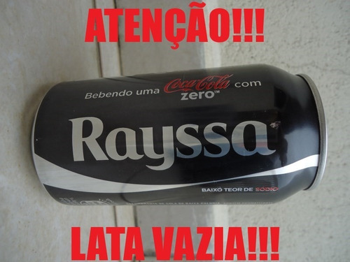 Lata Coca Cola Zero Vazia Com Nome - Rayssa (Usado)