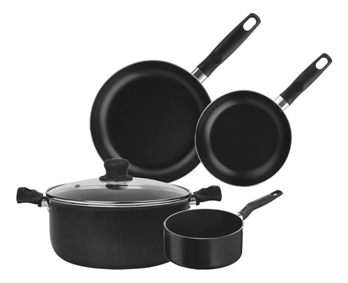 Batería De Cocina De 5 Piezas Negro