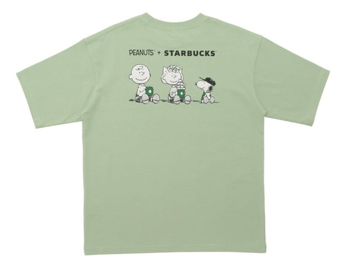 Playera Colaboración Snoopy & Starbucks Verde