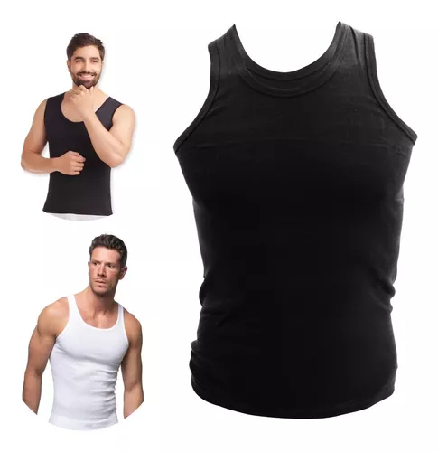 Faja De Hombre Camiseta Reductora Modeladora De Postura Gym talla L 2  Unidades