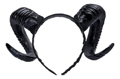 Diadema Grande Aro Negro Diadema Buey Para Cosplay Accesorio