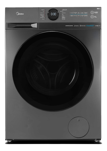 Lavasecarropas Midea Inverter Smart 8 Kg Mf200d80wb/t-a1 Gris Oscuro