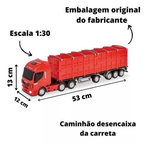 Miniatura Caminhao Iveco Graneleiro Escala 1/30 - Usual em