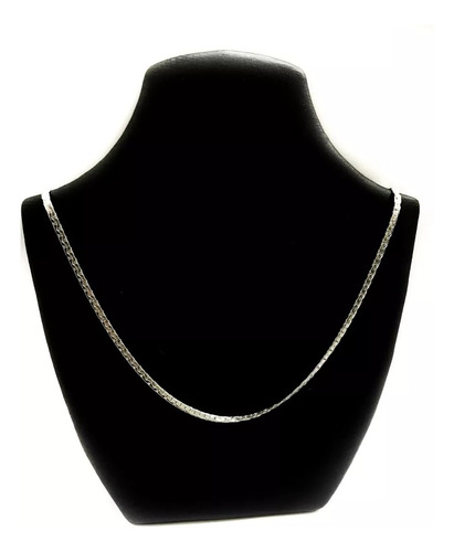 Cadena Gargantilla O Choker Paris Plana 30cm En Plata 925.