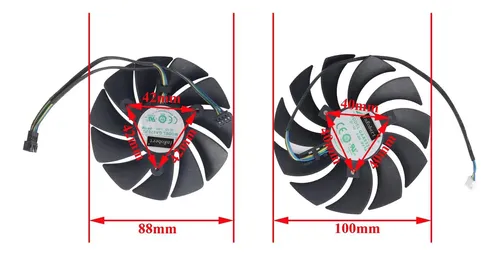 88 Mm Ga92s2u 100 Mm Gaa8s2u Rtx3070ti Rtx3070 Ti Gpu Para