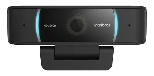 Imagem 1 de 4 de Câmera web Intelbras CAM-1080p Full HD 30FPS cor preto