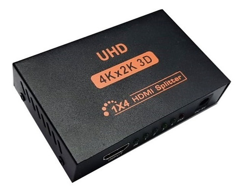 Splitter Hdmi 1x4 Activo Amplificación Full Hd 3d