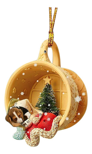 2 Colgante De Perro Festivo Para Árbol De Navidad 2 Piezas