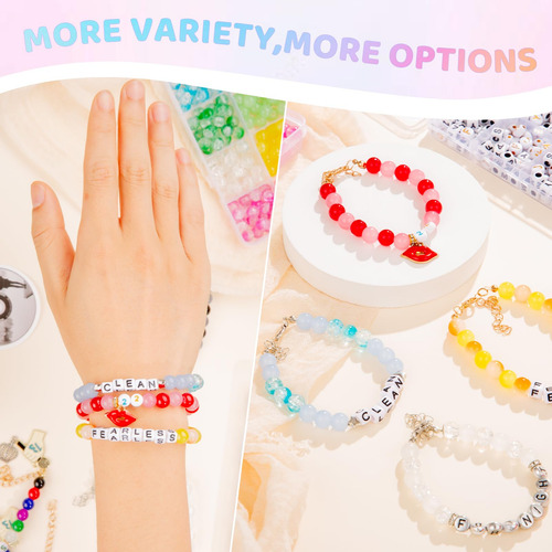 Kit Para Hacer Pulseras Goldwise Glass Beals Con 24 Colores