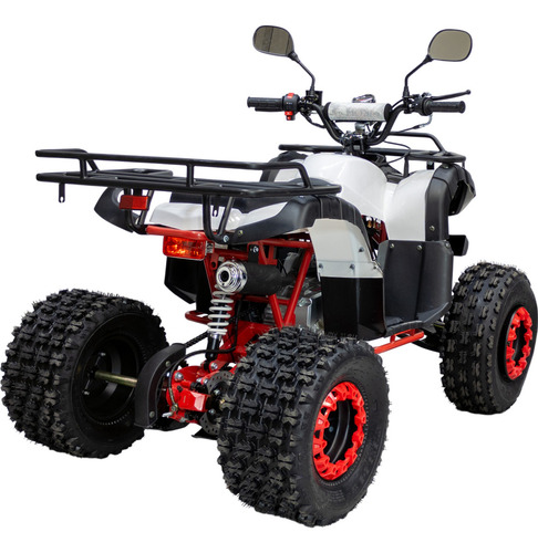 Cuatrimoto Atv Motor Gasolina Adolecentes 110cc 65km/h Color Blanco