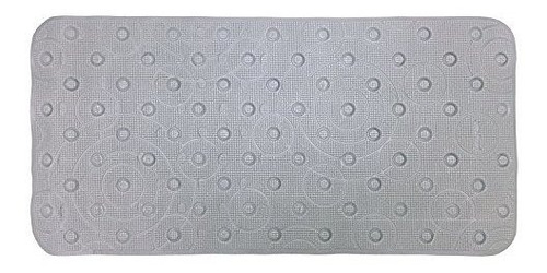 Ginsey Cushy Comfy Seguridad Alfombrilla De Baño, Gris Play