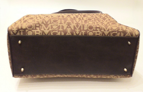 Cartera Mc Taylor - Bolso De Mano Usada Una Vez Marrón Claro Logotipo Oro No Tiene Correa (Usado)