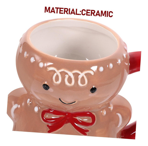 E Taza Hombre Jengibre Taza Navideña Pan Jengibre