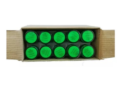 Luz Piloto Led Compacta Verde 22mm (caja 10 Piezas) Gqele