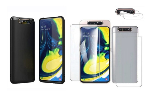 Funda Silicona + Hidrogel D+t + Cam P/ Samsung Galaxy A80