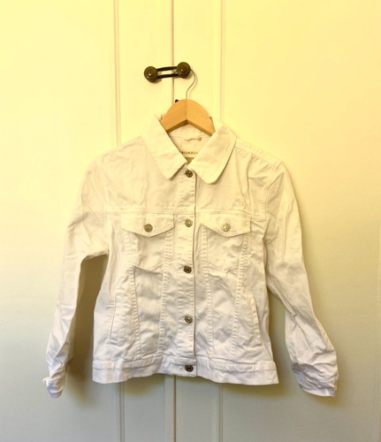 Campera De Jean Blanca Kosiuko