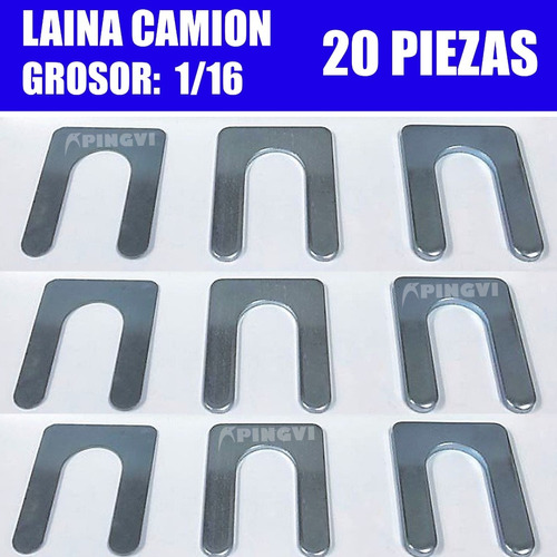 20 Lainas Para Alineación De Llantas De Camión 1/16