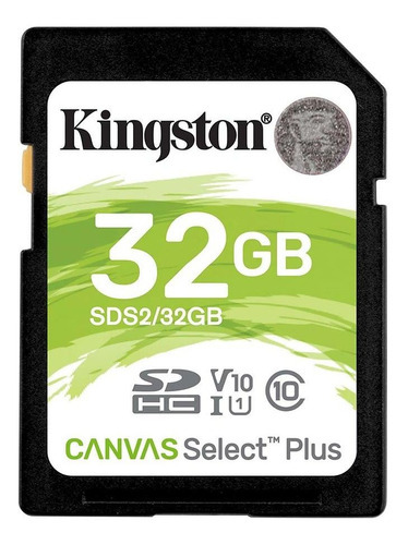 Tarjeta Sd Kingston Canvas Select Plus Clase 10 U1 32gb
