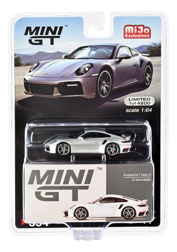 Miniaturas Truescale 911 Turbo S Gt Silver Metallic Edition 