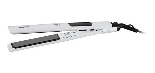 Imagen 2 de 3 de Planchita de pelo Punktal PK-325BW blanca y negra 110V/240V