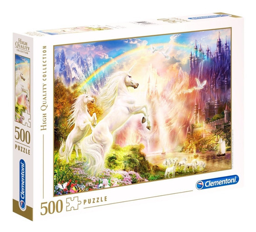 Puzzle 500 Piezas Clementoni - Sunset Unicorns
