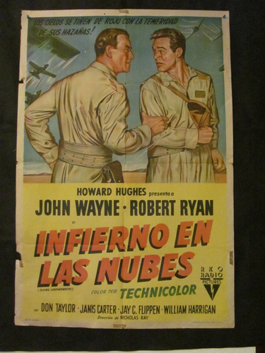 Afiche - Infierno En Las Nubes - John Wayne
