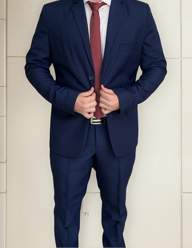 Terno Executivo Slim Corte Italiano De Luxo