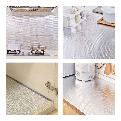 Papel Tapiz Autoadherible Escritorio Antiaceite Para Cocina