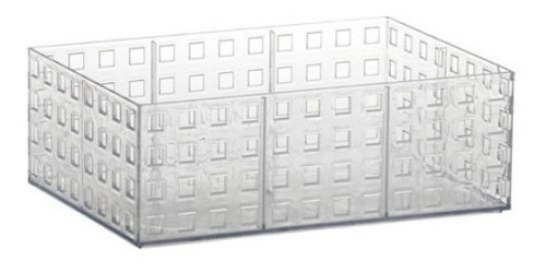 Caja Organizador Acrílico Calado Multiuso Cosméticos 23x16x8