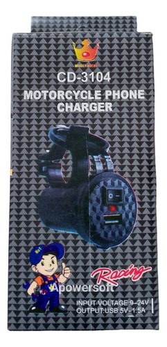 Cargador De Teléfono Para Moto 12v Meicky