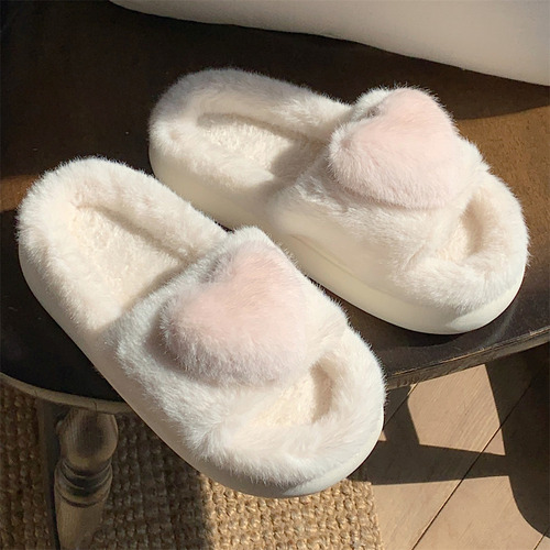Sandalias De Mujer Cálidas Y Cómodas, Zapatillas De Algodón