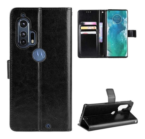 Funda De Piel Tipo Cartera Para Motorola Moto Edge Xt2061