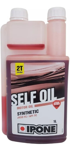 Aceite Mezcla Moto Ipone 2t Self Frutilla 100% 1 L Solomoto