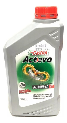 Aceite Para Motor Castrol Semi-sintético 10w-40 Para Motos Y