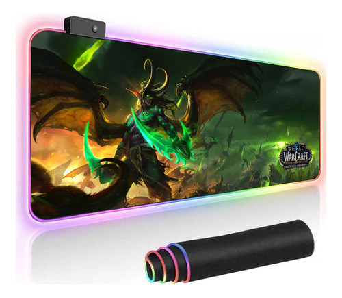 Illidan World Of Warcraft Rgb - Alfombrilla De Mouse Suave P