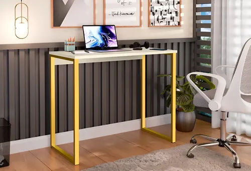 MLB 4641352916 Escrivaninha Industrial Mesa Estudo Aparador Office Aco Mdf JM