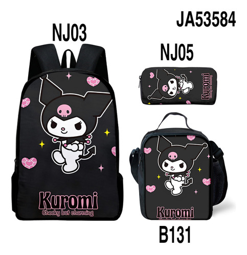 Mochila Kuromi, Mochila Sanrio, Bolsa Para Lápices, Mochila