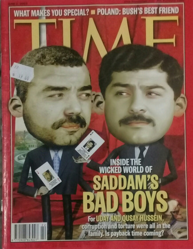 Revista Time En Ingles , Uday Y Qusay Hussein