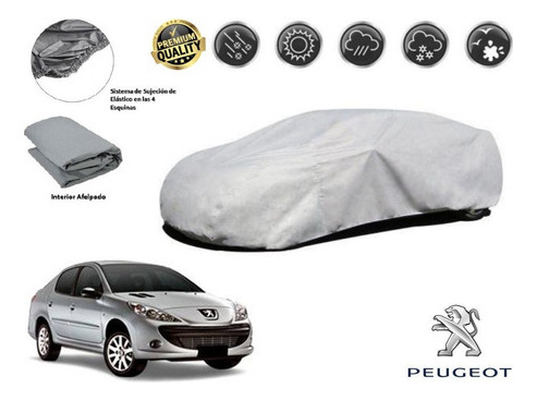 Funda Cubreauto Afelpada Premium Peugeot 207 Sedan 2013