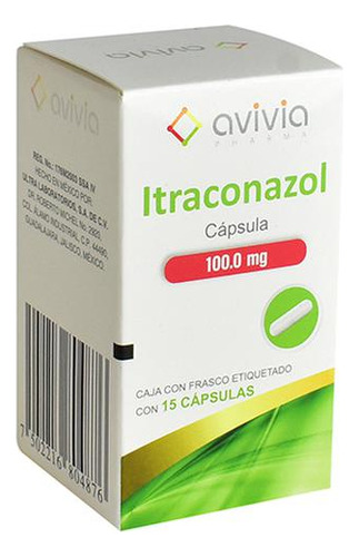 Itraconazol 100mg 15 Capsulas 100mg Caja Con Frasco Con 15 C